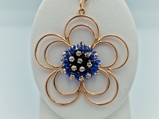 Zelta kulons ar cirkoniju, 5.82 g