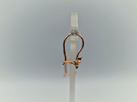 Zelta auskari ar cirkoniju, 0.85 g