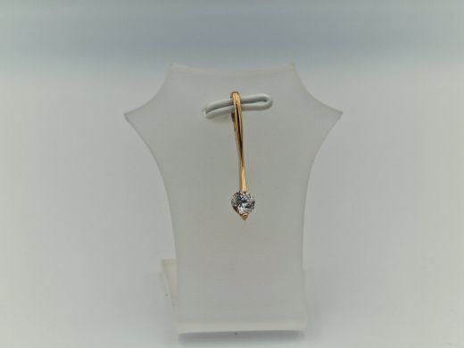 Zelta kulons ar cirkoniju, 0.62 g