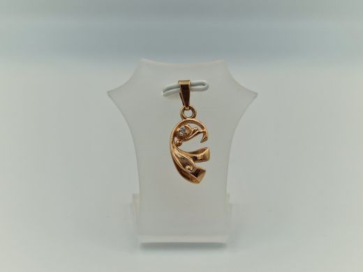 Zelta kulons ar cirkoniju, 1.42 g