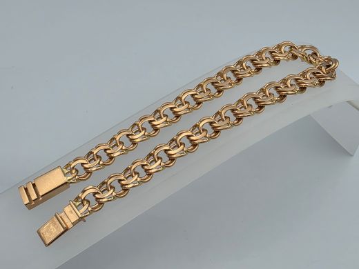 Золотой браслет, 24.36 г, разм. 23 cm