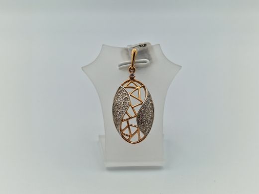 Zelta kulons ar cirkoniju, 2.3 g