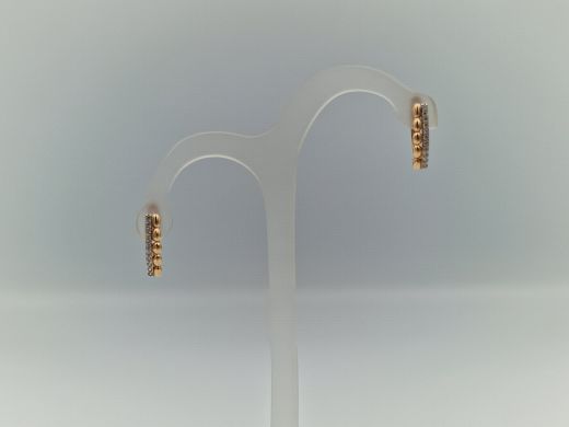 Zelta auskari ar cirkoniju, 2.33 g