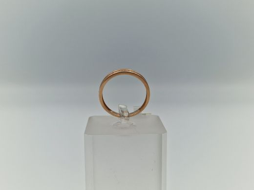 Zelta gredzens ar cirkoniju, 2.14 g, izm. 17.5