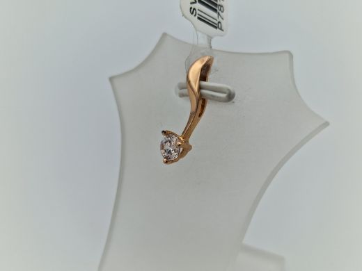 Zelta kulons ar cirkoniju, 0.71 g