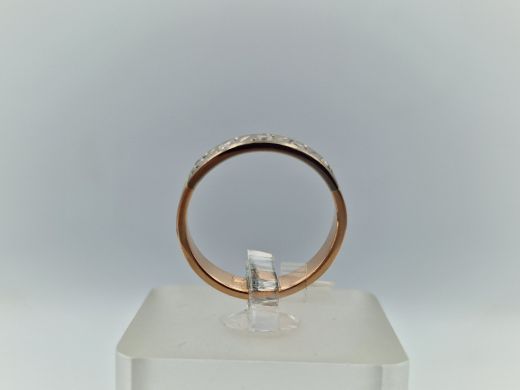 Zelta gredzens ar cirkoniju, 3.38 g, izm. 17