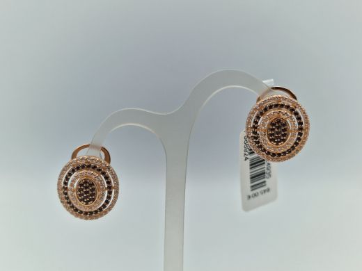 Zelta auskari ar cirkoniju, 6.78 g