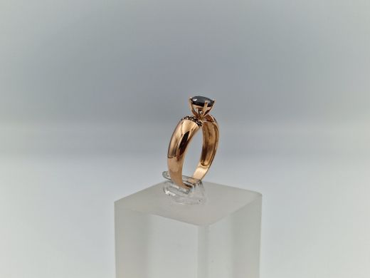 Zelta gredzens ar cirkoniju, 3.34 g, izm. 17.5