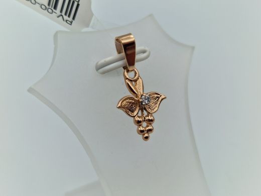 Золотой кулон с цирконом, 1.06 г