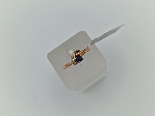 Zelta gredzens ar briljantu, 2.42 g, izm. 16.5