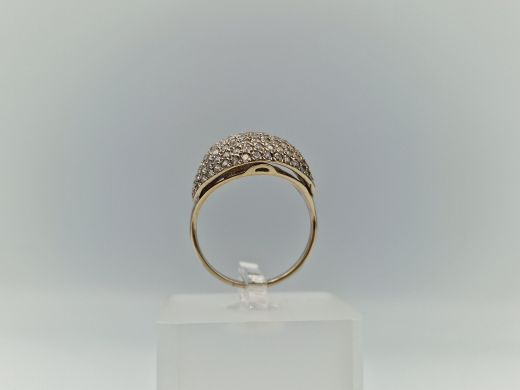 Zelta gredzens ar cirkoniju, 5.46 g, izm. 19