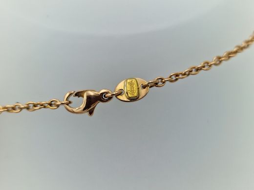 Zelta ķēdīte ar briljantu, 15.18 g, izm. 45