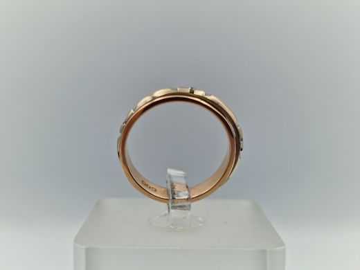 Zelta gredzens ar briljantiem, 3.53 g, izm. 16.5