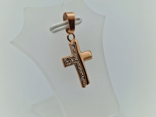 Золотой кулон с цирконом, 1.16 г