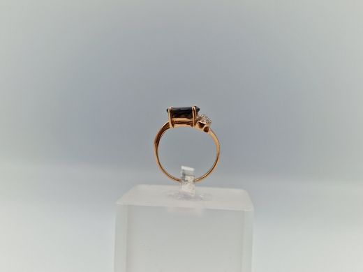 Zelta gredzens ar cirkoniju, 1.79 g, izm. 14.5