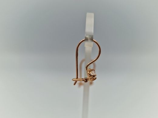 Zelta auskari ar cirkoniju, 1.03 g