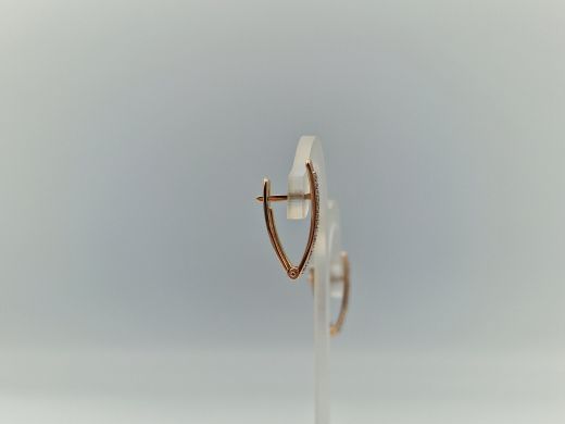 Zelta auskari ar cirkoniju, 2.48 g