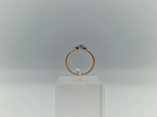 Zelta gredzens ar cirkoniju, 1.62 g, izm. 17.5