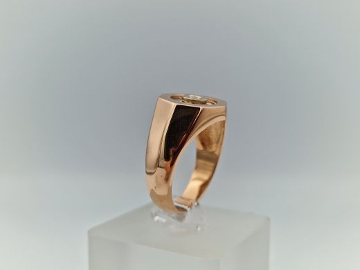 Zelta gredzens ar cirkoniju, 9.2 g, izm. 20