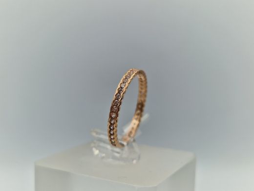 Zelta gredzens ar cirkoniju, 1.13 g, izm. 17