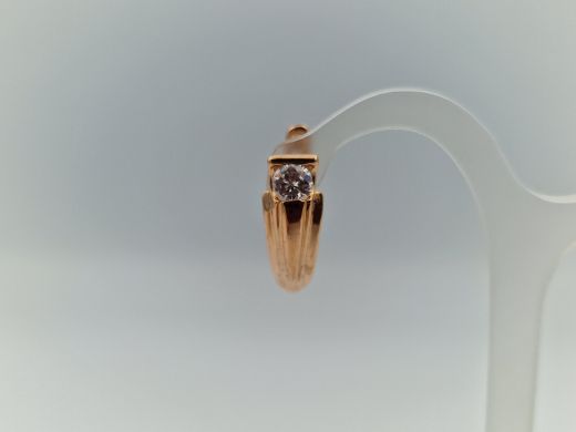 Zelta auskari ar cirkoniju, 4.1 g