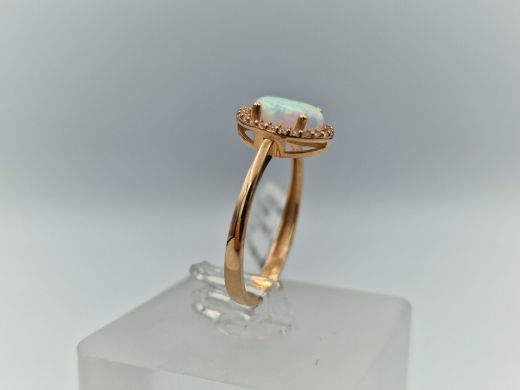 Zelta gredzens ar cirkoniju, 1.97 g, izm. 18