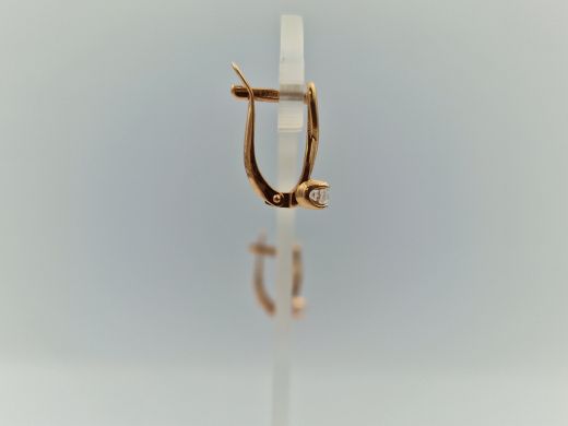 Zelta auskari ar cirkoniju, 2.1 g