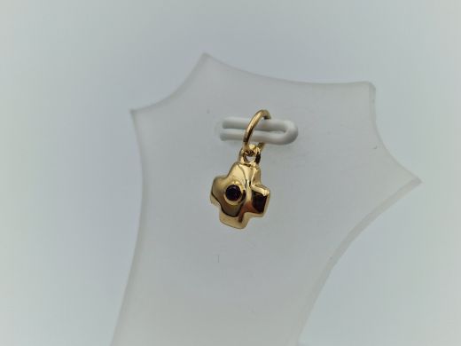 Золотой кулон с цирконом, 0.43 г