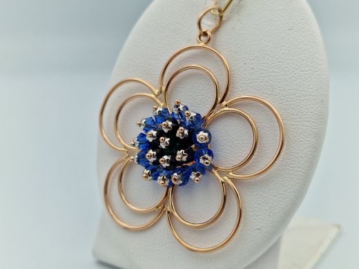 Zelta kulons ar cirkoniju, 5.82 g