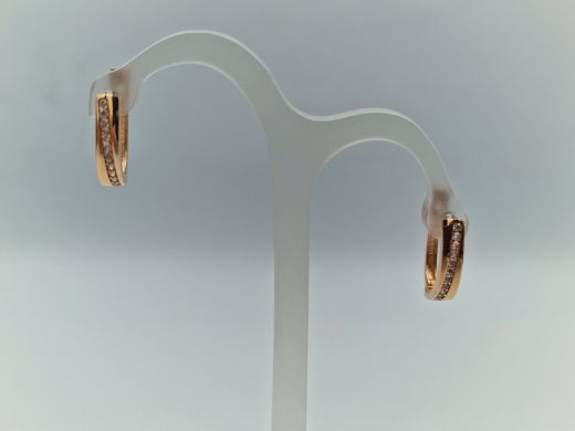 Zelta auskari ar cirkoniju, 1.78 g