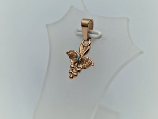 Золотой кулон с цирконом, 1.06 г