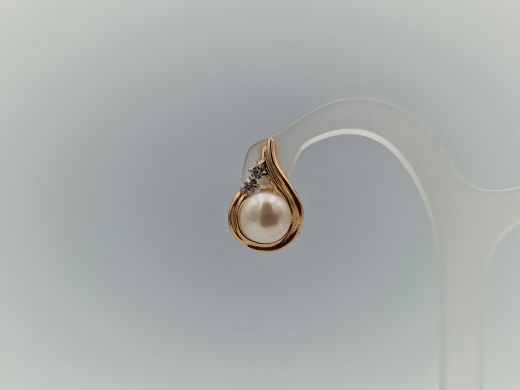 Zelta auskari ar cirkoniju, 2.81 g