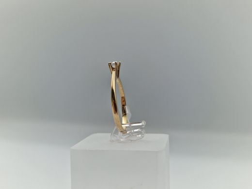 Zelta gredzens ar cirkoniju, 1.81 g, izm. 17.5