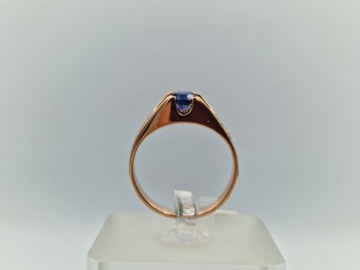 Zelta gredzens ar cirkoniju, 3.52 g, izm. 17