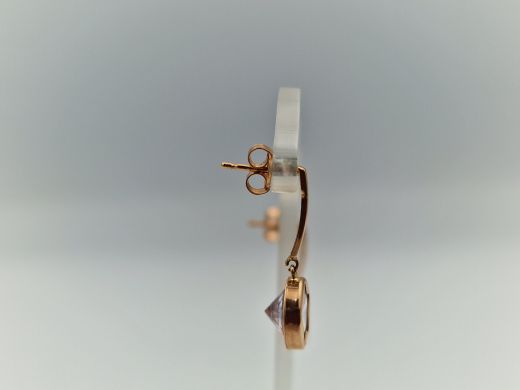 Zelta auskari ar cirkoniju, 2.14 g