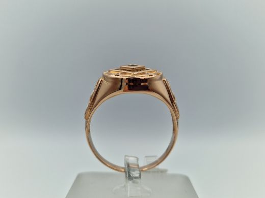 Zelta gredzens ar cirkoniju, 5.13 g, izm. 20.8