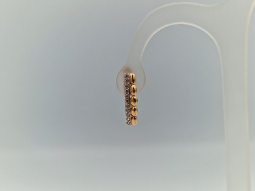 Zelta auskari ar cirkoniju, 2.33 g