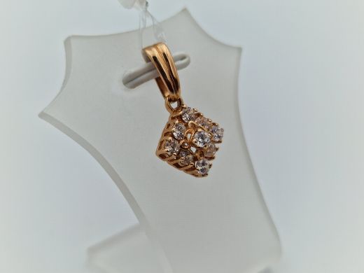 Zelta kulons ar cirkoniju, 1.58 g