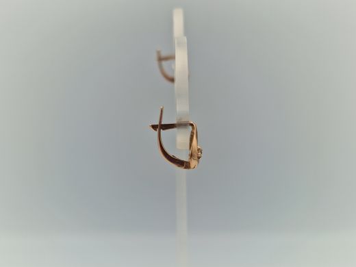 Zelta auskari ar cirkoniju, 1.78 g