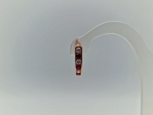 Zelta auskari ar cirkoniju, 1.17 g