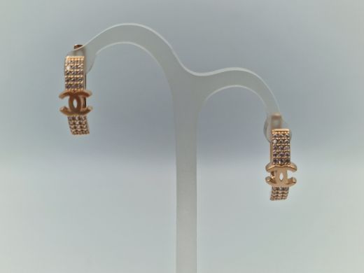 Zelta auskari ar cirkoniju, 3.87 g