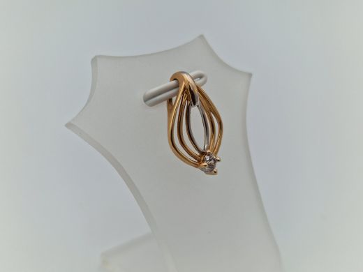 Zelta kulons ar cirkoniju, 1.14 g