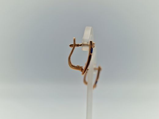 Zelta auskari ar cirkoniju, 3.36 g