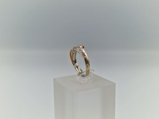 Zelta gredzens ar briljantu, 2.07 g, izm. 17