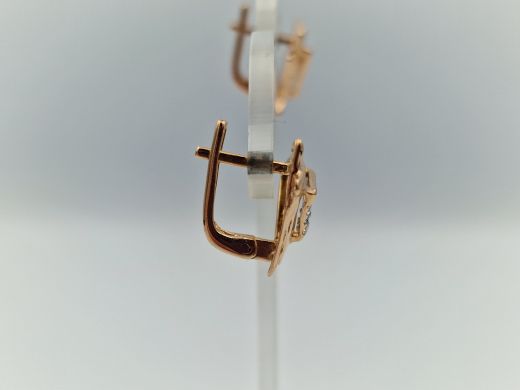 Zelta auskari ar cirkoniju, 4.67 g