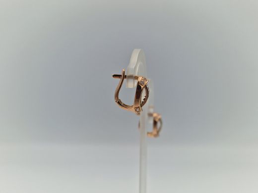 Zelta auskari ar cirkoniju, 6.01 g