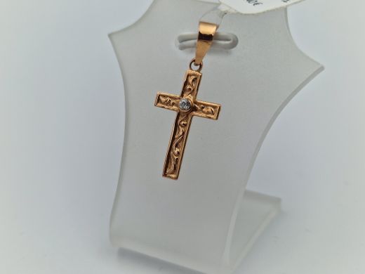 Золотой кулон с цирконом, 0.56 г