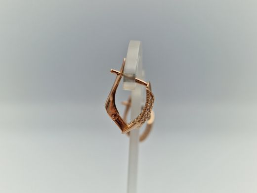 Zelta auskari ar cirkoniju, 2.83 g