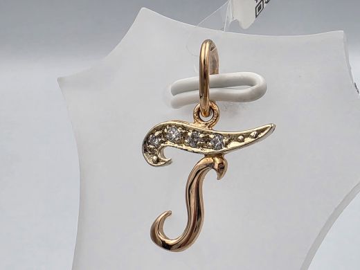 Gold pendant with zircon, 1.03 g