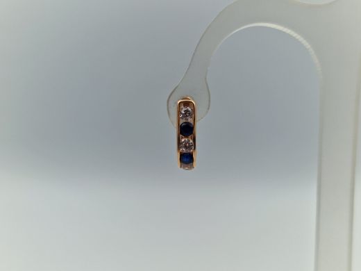 Zelta auskari ar cirkoniju, 1.1 g